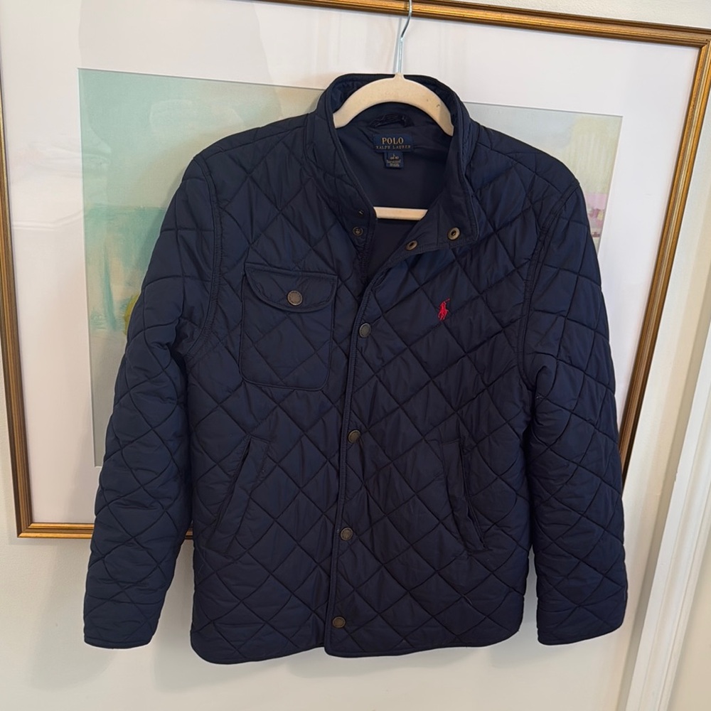 Polo by Ralph Lauren Boy’s Navy Quilted Jacket, Large, 14/16